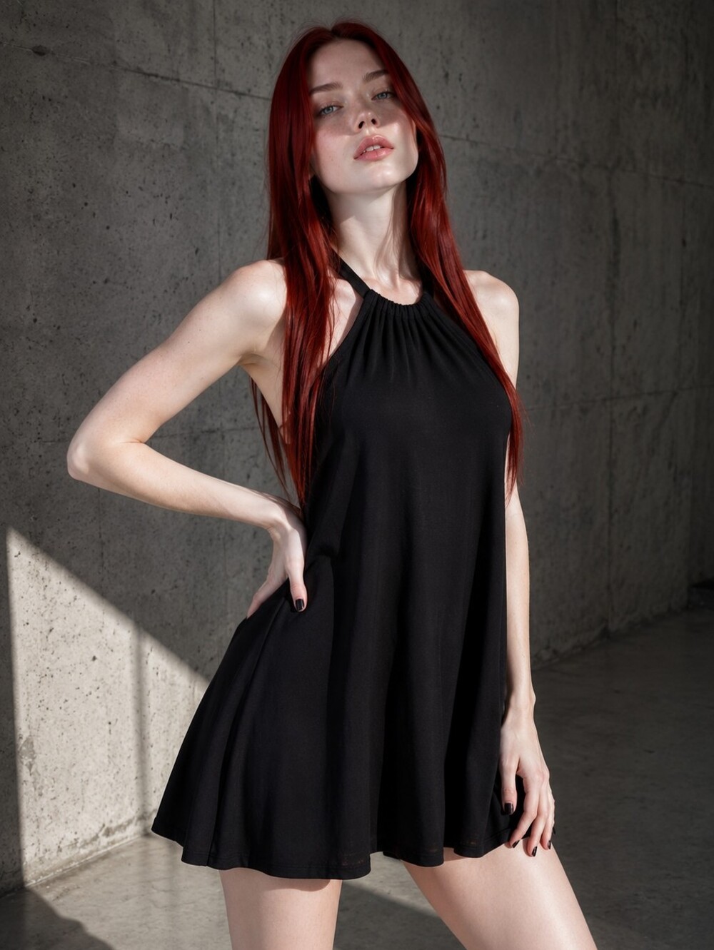 La Blanca Draped Darling Black Swim Cover Up Dress 1X Resort Coastal Chic